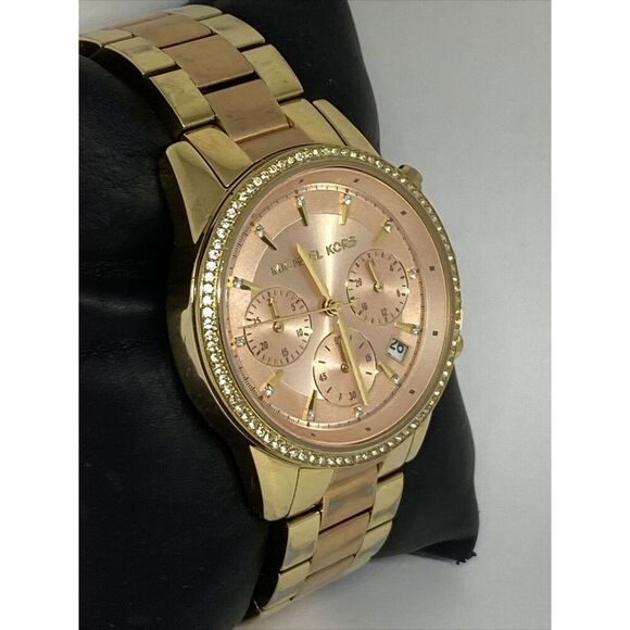 Michael Kors Ritz K6475 Women's Stainless Steel Analog Dial Quartz Watch WO553 - Picture 5 of 12